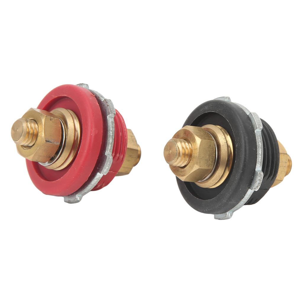 250A Rated Current Easy  Battery Power Junction Post 3/8in 2 Pcs 3/8in Thru Panel Battery Thru Panel Connector for Cars RVs