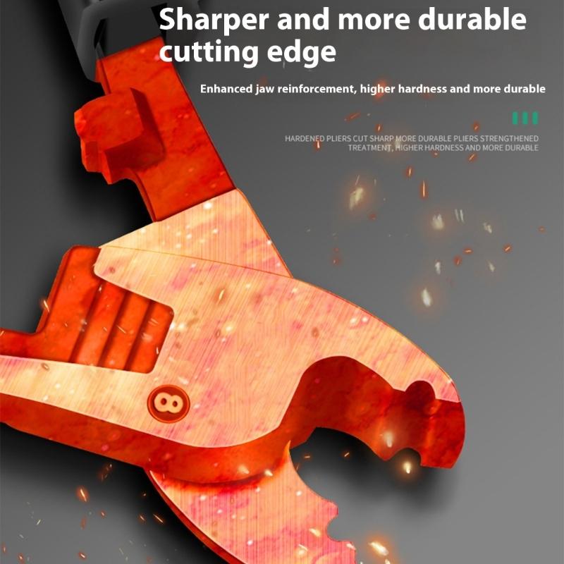 Industrial Wire Stripping Tool Multipurpose Cable Shear Metal Plastic Design Comfort Handle Electrical Maintenance Essential
