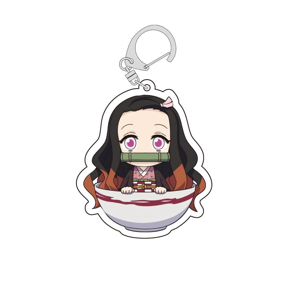 

Клинок, рассекающий демонов Kimetsu Yaiba Танджиро Незуко Токито Муичиро Акриловый двусторонний брелок Прозрачный аниме-подвеска Косплей Мини легкий 55mm