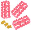 3Pcs Fish Cookie Cutter Plastic Fish Cookie Mold Reusable Fish Cracker Cookie Cutter Mini Cracker Cutter Multifunctional Fish