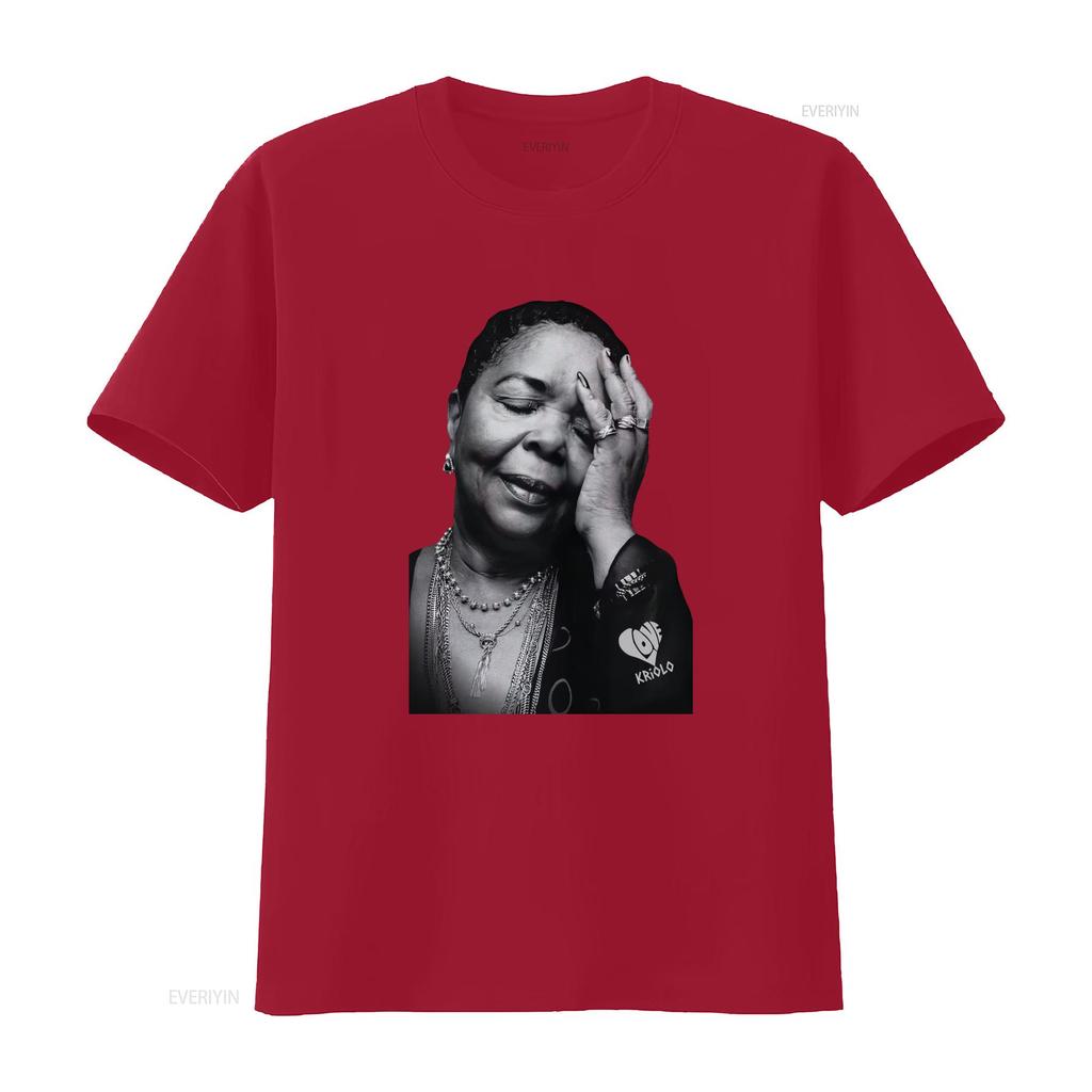T-shirt Cesaria Evora Africa Capo Verde Cotone Ultra Amore Capo Kriolo Vintage Morbido Grafico Casual