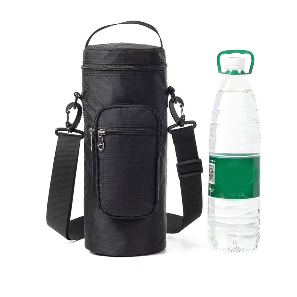 Oxford Cloth Crossbody Cooler Bag Adjustable Shoulder Strap Water Cup Protect  Outdoor