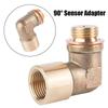 Car 90 Degree Sensor Adapter Threaded Brass Elbow Adapter Accessory Applications Exhaust Automotive E1R4