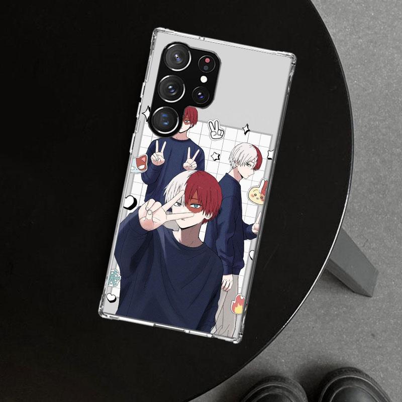 Todoroki Shoto MHA My Hero Phone Case Cover for Samsung Galaxy S26 S25 Edge S24 S23 Ultra S22 Plus S21 FE S20 + Art Customized F
