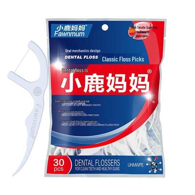 Deer Mom Disposable Dental Floss Picks, 10-Pack (1000 Count)