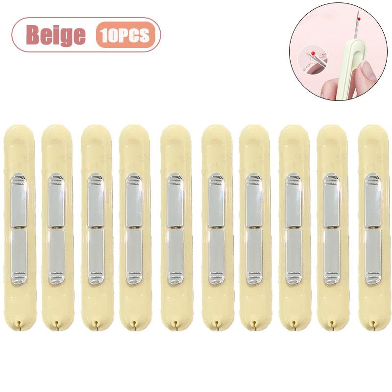 2 in 1 Easy Threader Sewing Needle Threading Tool for Elderly Multifunction Hand Sewing Tool with Built-in Thread Cutter Ripper