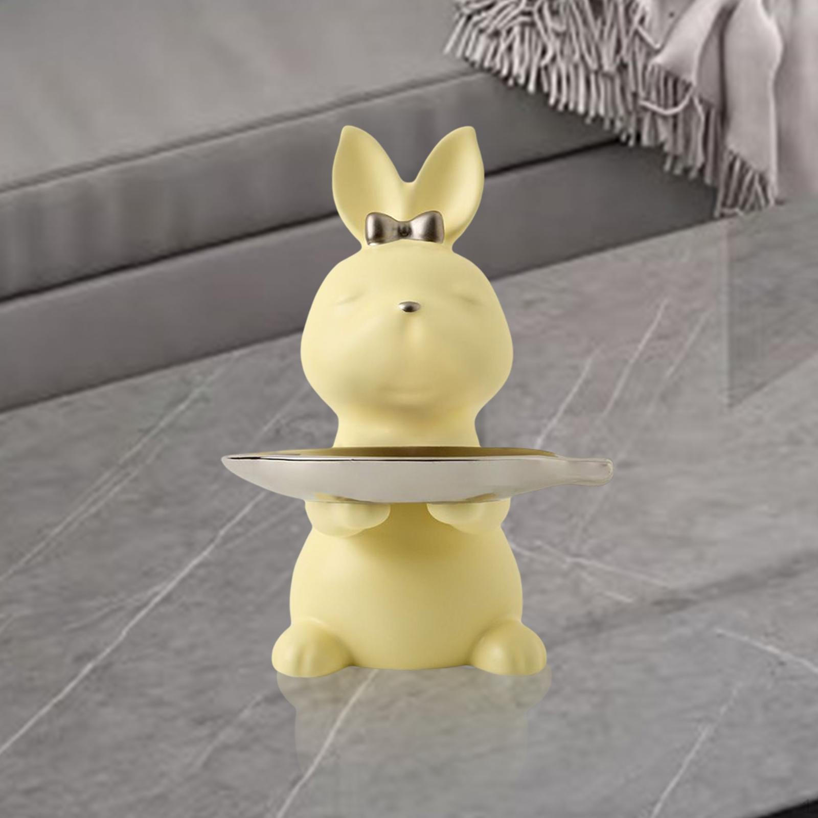 

Desk Storage Tray Statue Key Holder Animal Sculpture Figurine for Porch TV Cabinet Entrance жёлтый