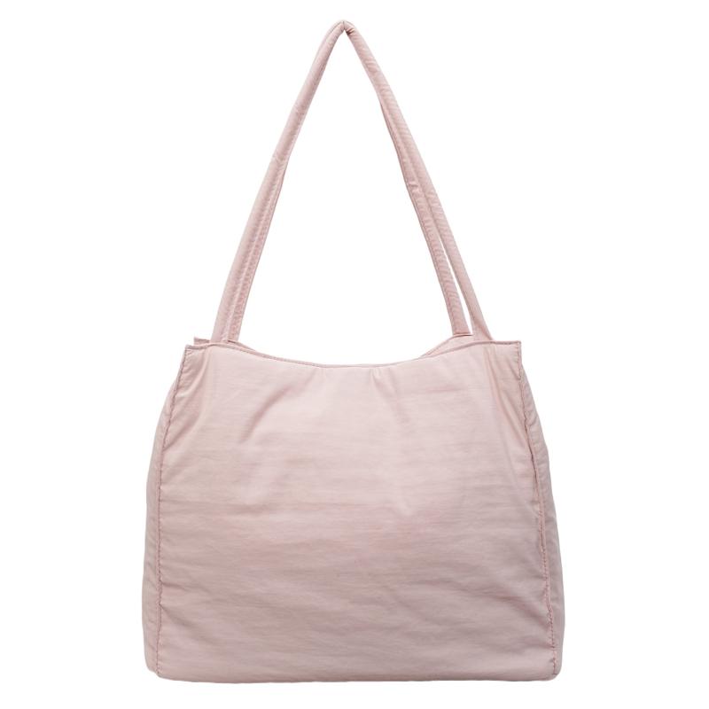 

Solid Color Women s Shoulder Bag Large Capacity Tote Bag розовый