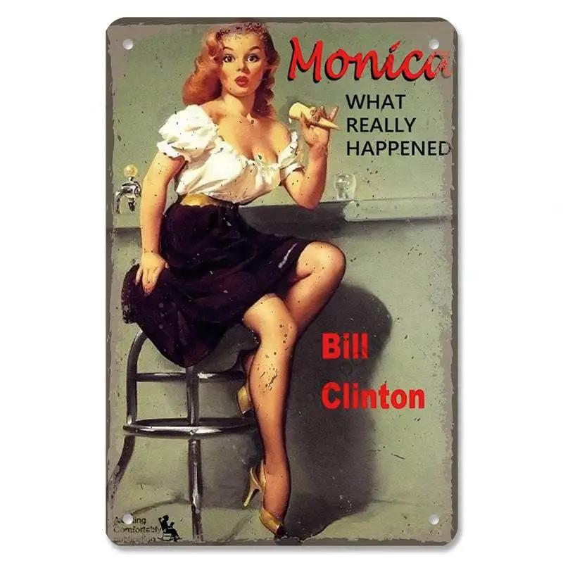 Vintage Metal Sexy Girl Pin Up Girls Plaque Tin Signs Cola Beer Airplane Metal Poster Retro for Bar Pub Club Home Wall Art Decor