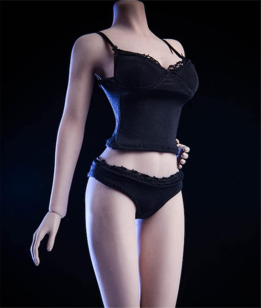 HiPlay Scale Female Figure Doll Underwear Bra and Pants Outfit Compatible with TBLeague CM192 1/6 Set, Body, (B)