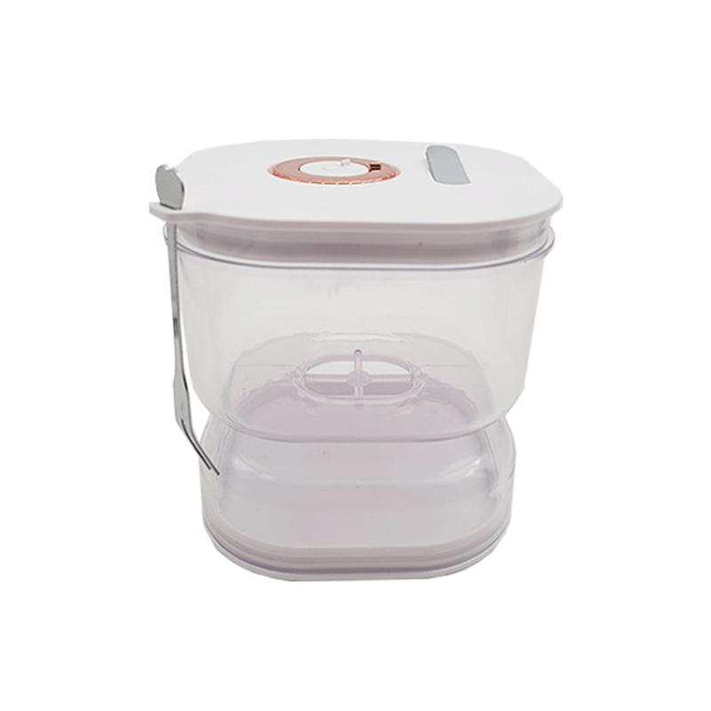 Kitchen Fermentation Jar with Pickle and Olive Fork Strainer Jar Hourglass Jar Strainer Flip Pickle Container for Food Storage