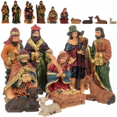 Figurki Do Szopki Bożonarodzeniowej Figury 10 Szt Szopka Bożonarodzeniowa