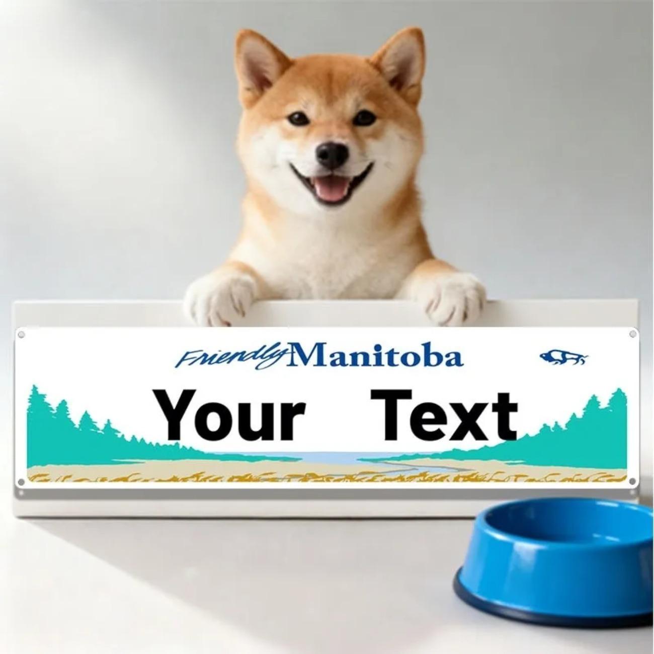 

Personalized Manitoba Aluminum Metal Sign Wall Decor for Home Bar Cafe Garage