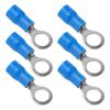 100Pcs Pre Insulated Ring Crimp Terminals Copper PVC Wire Connector for Machinery AWG 22?16RV1.25?5