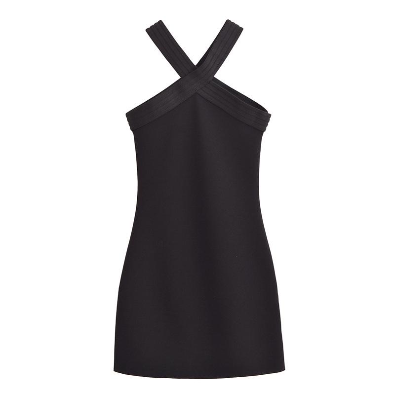 

2025 Spring Women s Slimming Casual Bandage Elastic Hip-Hugging Dress M