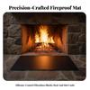 Silicone-Coated Fiberglass Fire Mat Wipe-Clean for Backyard Cooking