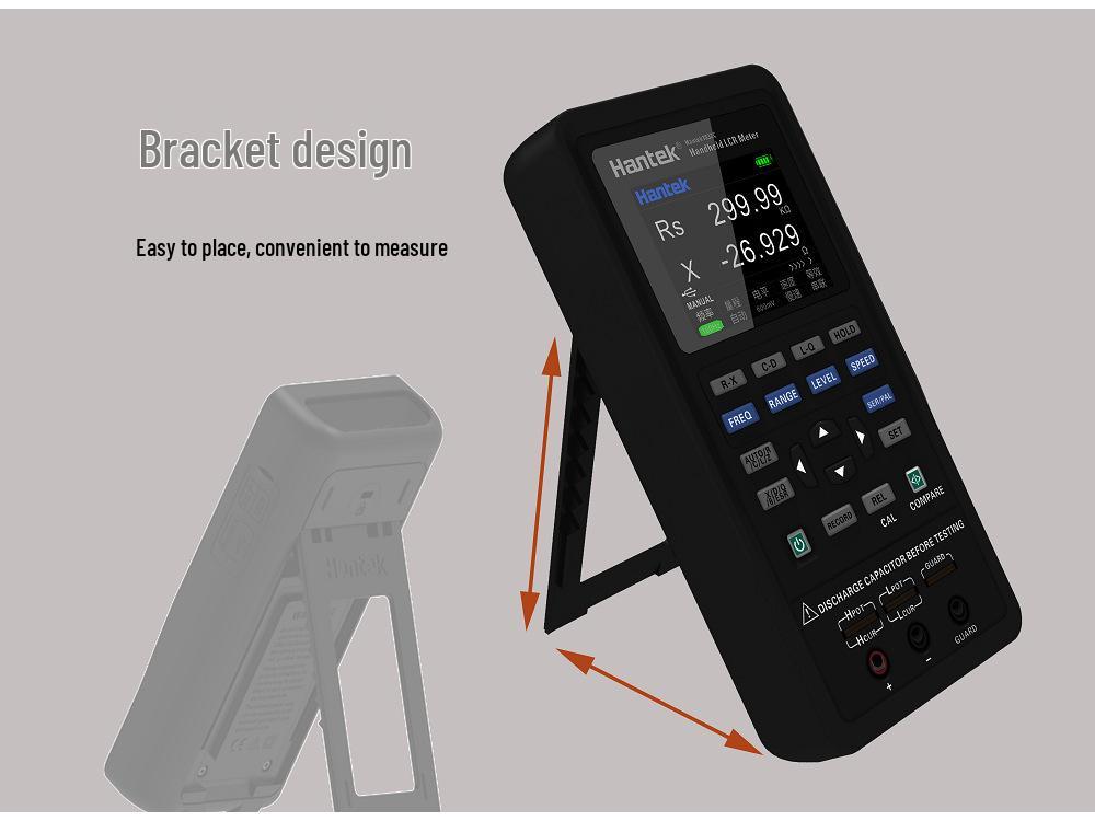Hantek Handheld LCR Bridge 1832C/1833C High-Precision Resistance Meter
