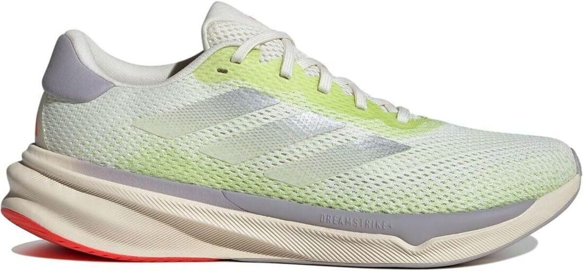 

Adidas Supernova Stride Running Sneakers, Off-White/Silver/Pulse Lime, IE8181, Size 26.5cm