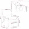 VidaXL Fauteuil de massage inclinable Marron Similicuir 373443