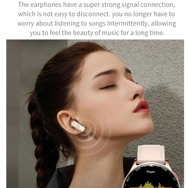 2025 New Smart Watch TWS 2-in-1 Bluetooth Earphones with Built-in Speaker HIFI 9D Sound Quality Health Monitor Watch for Android IOS