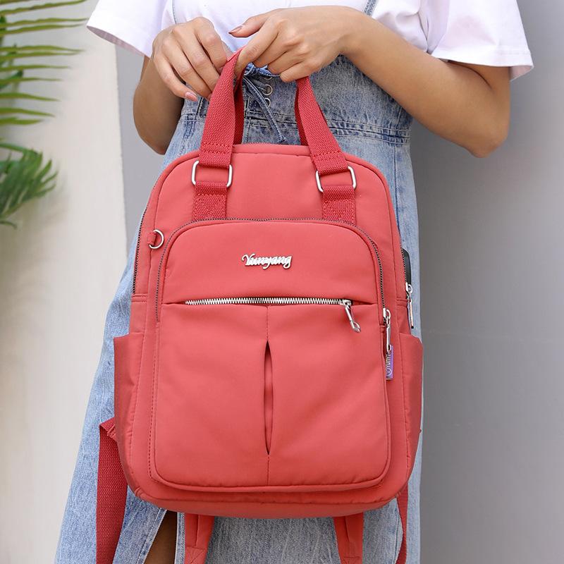 Leisure Double-shoulder Bag, Women's Backpack, Computer Bag, Large Capacity, Academic Style, Travel Backpack