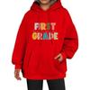 European Back-to-School Oversized Pink Printed Hoodie for Teen Girls - Y2K Academy Style