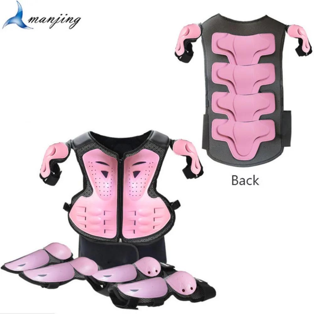 With Gift Children Safety Vest Armor Motorcycle Equipment Cycling Baby Head Protector 52-54cm Helmet Scooter Full Body Armor LL