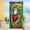 Serviette de plage de Noël Haute Absorption & Séchage Rapide Confortable Légère