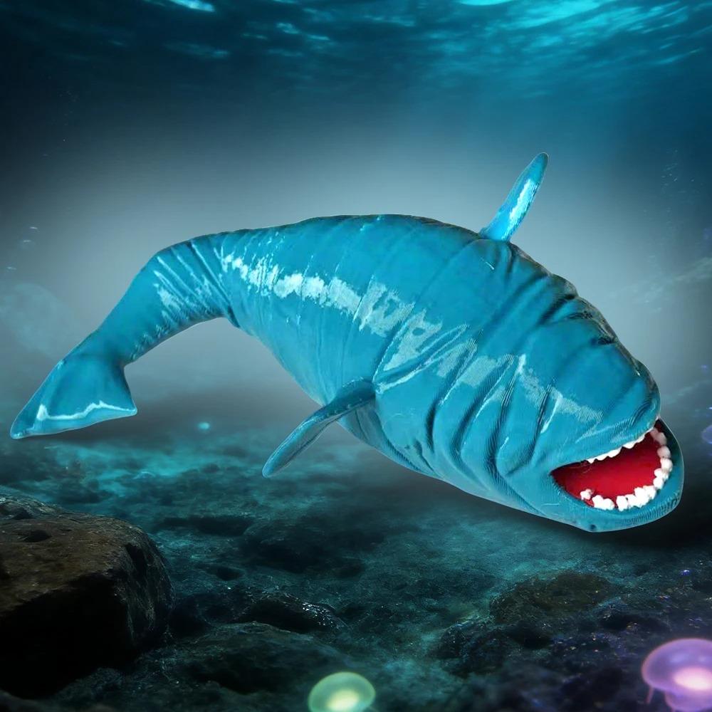 Bloop Mořská Příšera 3D Tištěná Flexibilní Kloubová Fidget Hračka – Požírač Moře Hlubinné Stvoření Sběratelský Předmět, Hračka na Stůl pro Úlevu od Stresu