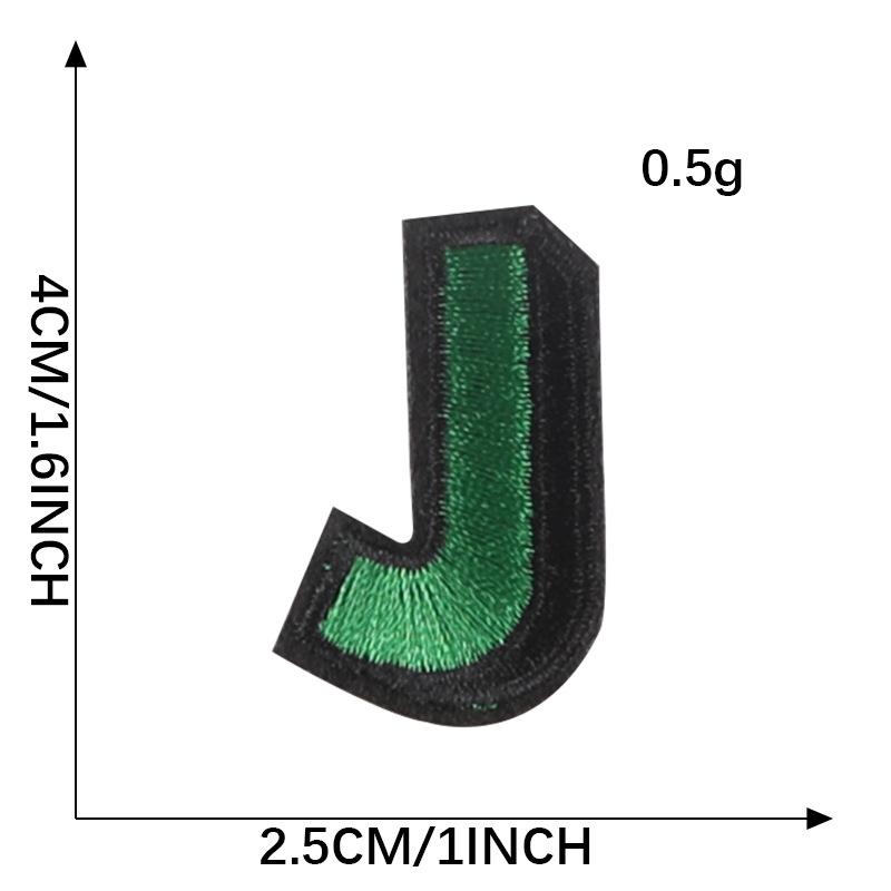 Duoku Computer Embroidery English Alphabet Cloth Label Name Label Ball Suit Mark Patch Clothing Accessories Embroidery Cloth Sticker