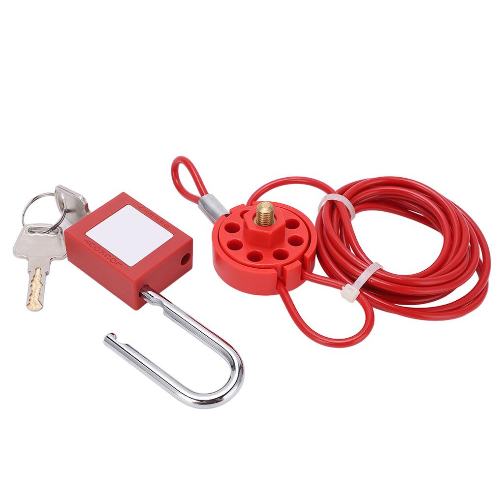 Cable Lock Premium Nylon Stainless Steel Sturdy Durable Adjustable Wide Application Steel Cable Lock