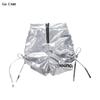 Girls K-pop Silver Crop Hoodies Shiny Cargo Pants Street Dance Shorts Kids Hip Hop Streetwear Children Jazz Hi Tech Clothes Sets