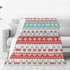 Custom Merry Christmas Wallpaper Blanket 3D Printed Soft Flannel Fleece Warm Throw Blankets For Office Bedroom Sofa Quilt