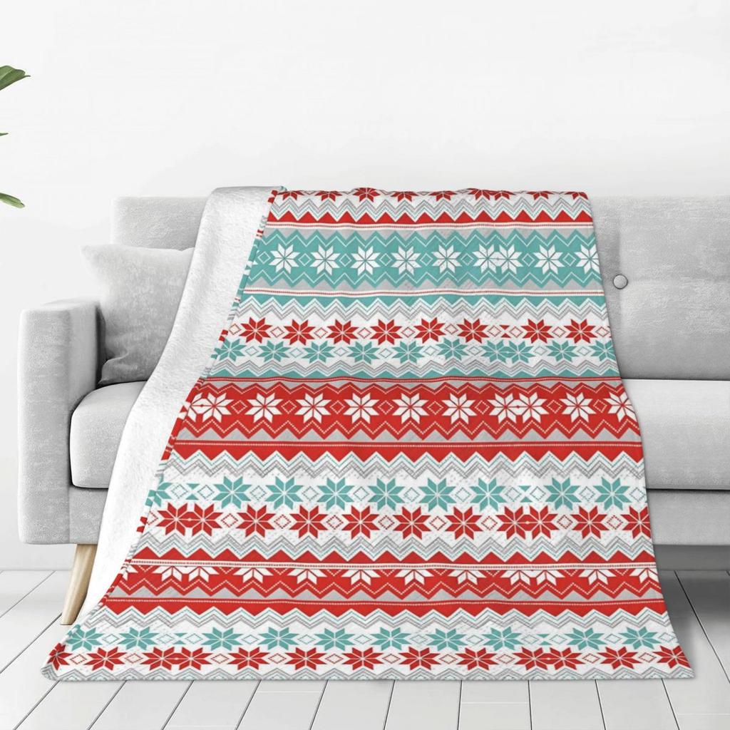 Custom Merry Christmas Wallpaper Blanket 3D Printed Soft Flannel Fleece Warm Throw Blankets For Office Bedroom Sofa Quilt