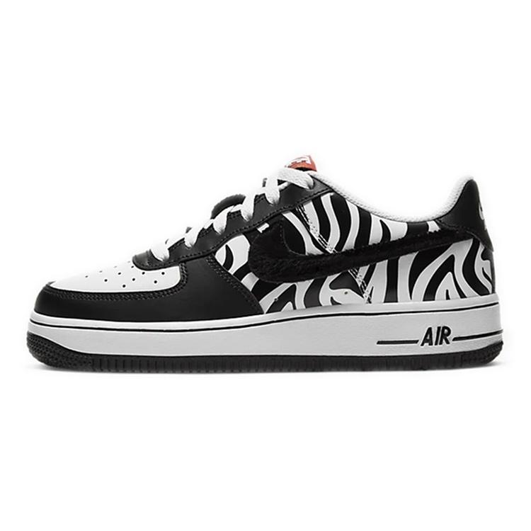 (GS) Nike Air Force 1 Low Zebra Print Kids CU4687-100 EU 35.5