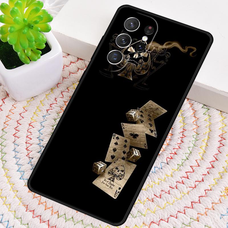 

Poker Surreal Aesthetic Art Phone Case For Samsung Galaxy note 10 pro S26 S25 S24 S23 S22 Ultra Plus S21 FE S20 Shockproof Cover Galaxy S21+ 5G