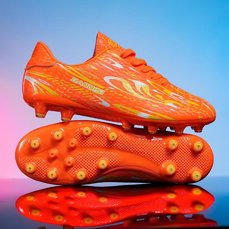 Small size soccer shoes AG long spikes broken nails for boys and girls children and adolescents students professional competition training sneakers