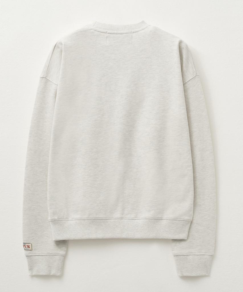 Seteo Classic Logo Sweatshirt Ivory Beige