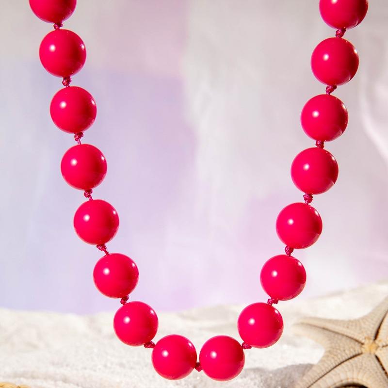 

A bohemian-style round beaded necklace in colorful patterns, perfect for a fashionable women s evening party or glamour event.