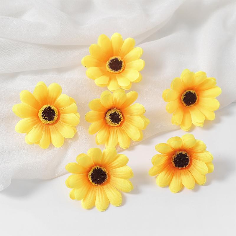 5/10Pcs Sunflower Artificial Flowers Heads Silk Fake Flowers for Home Decor Wedding Decoration Party DIY Wreath Gift Accessories