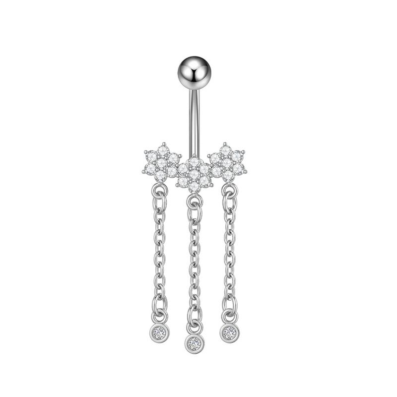 Simple Belly Button Rings Stainless Steel Butterfly Navel Piercing Barbell For Women  Belly Ring Sexy Body Jewelry