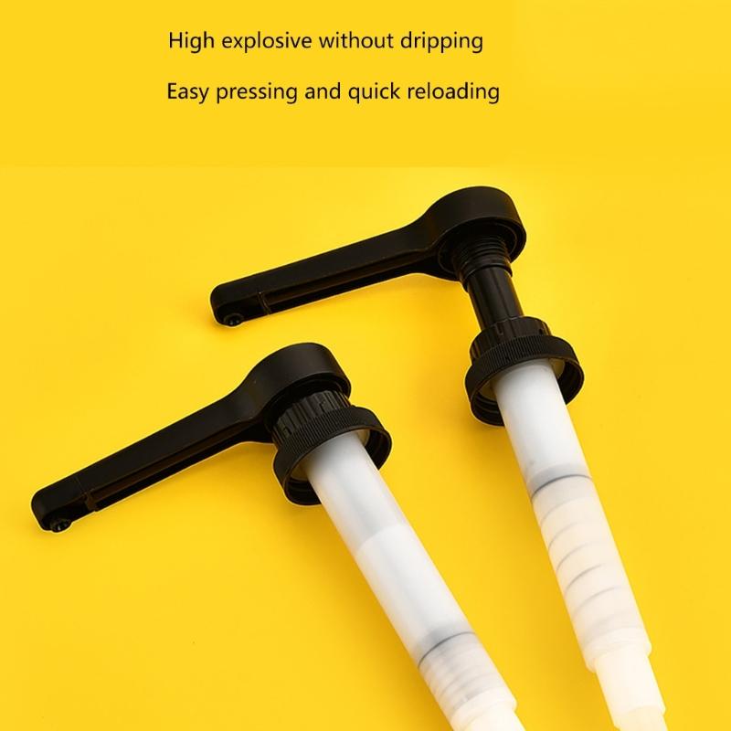 Set of 3/2 Hand Press Quantitative Pump Convenient Sauces Dispensers Practical Syrups Pump Liquid Dispensers Pump