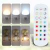 Wireless Wall Lamp with Remote Control 3 Color Temperatures 12 RGB Battery Operated Rechargeable Retro LED Light