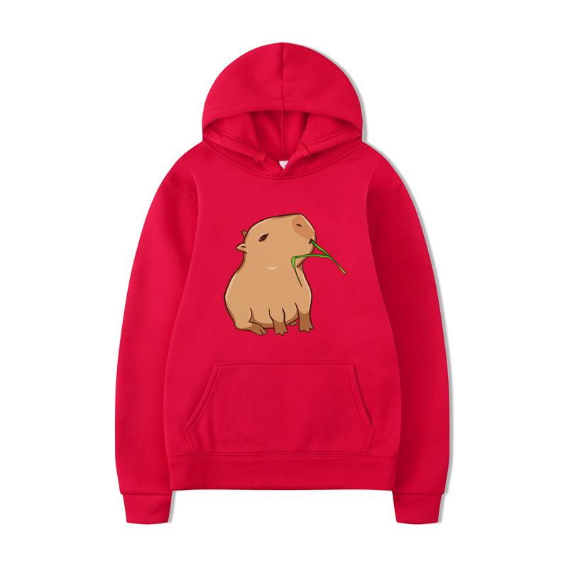 Cartoon Anime Print Fashion Sweatshirt Hip Hop Casual Unisex Autumn Winter Fleece Oversize Streetwear Tops Sudaderas