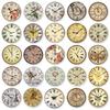 50PCS Vintage Clock Stickers: Retro & Waterproof for Creative DIY Journaling and Notebooks