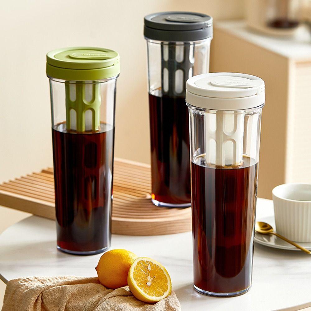 Manual Cold Brew Pot 1 L Tea and Water Separation Cup Drinkware Cold Brew Coffee Maker Office
