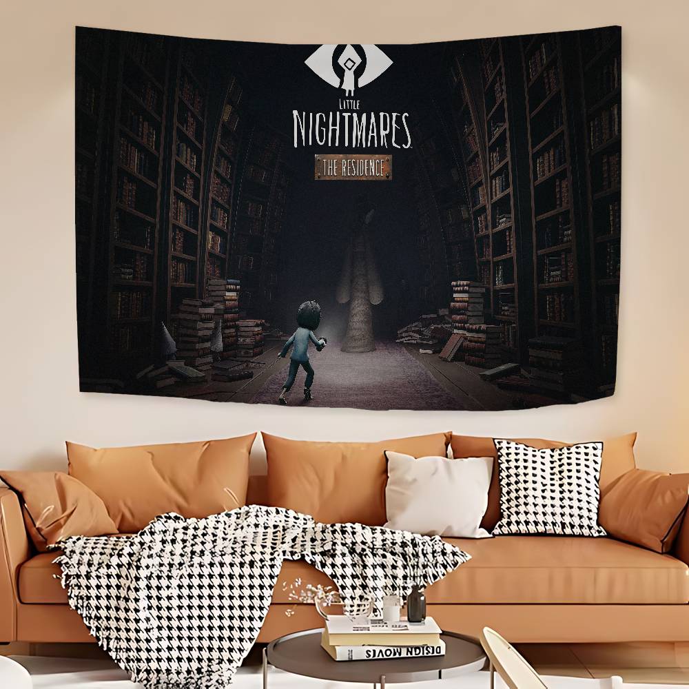 Horror LLittle Game Nightmares Printed Large Wall Tapestry Indian Buddha Wall Decoration Witchcraft Bohemian Hippie Wall Decor