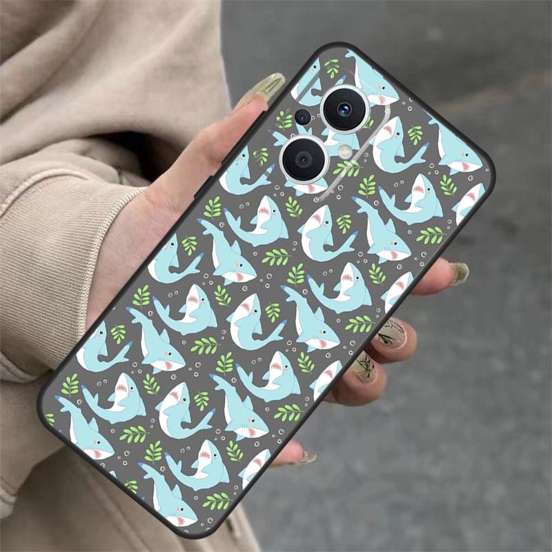 Whale Sharks Case For OPPO Reno 14F 13F 12F 11F 10 12 13 14 Pro 7 8 Lite OPPO Find X5 X6 X8 X9 Pro Cover