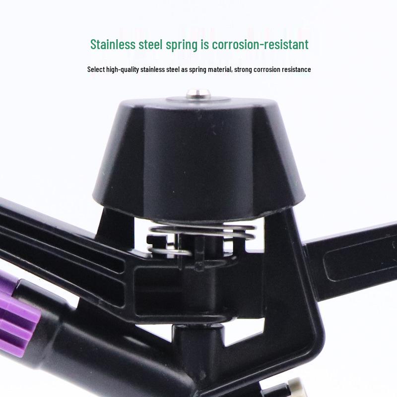 360° Rotating Lawn Sprinkler with Adjustable Dual Spray Arm for Garden Irrigation and Landscaping