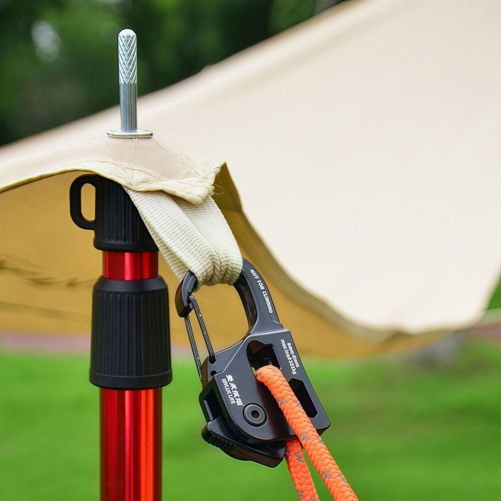 Regolatore Auto-bloccante per Corda in Lega di Alluminio 2-10mm Tenditore Telo Tenda Strumento da Esterno